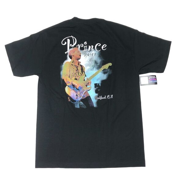 2011 Prince Oakland Ca Concert Tour Music Merch Tee T Shirt Large L Rare B2 - Picture 4 of 4
